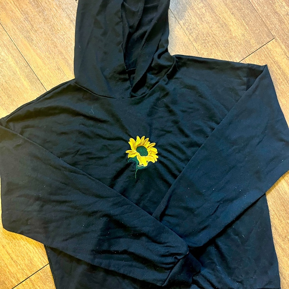 Black Sunflower Hoodie